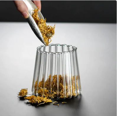 Dustproof Glass Storage Jar with Bamboo Lid