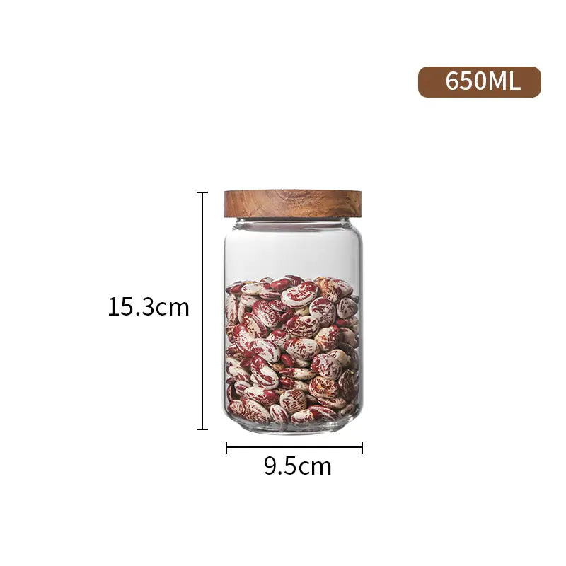 Glass Storage Jar with Airtight Seal
