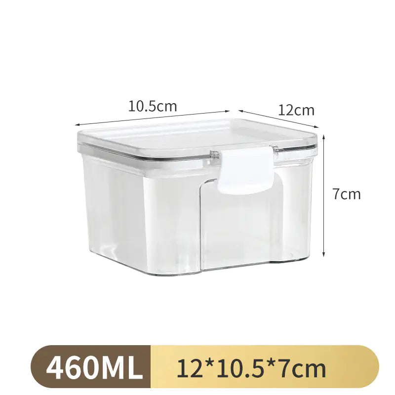 Transparent Food-Grade Storage Jars for Kitchen Use
